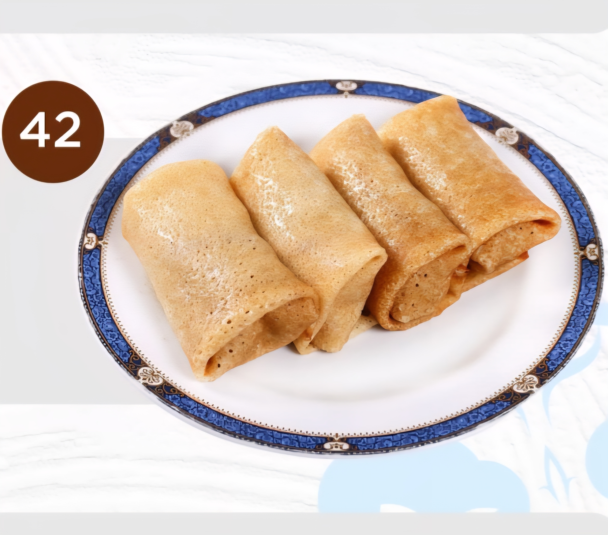 42. Russian crepes  with meat