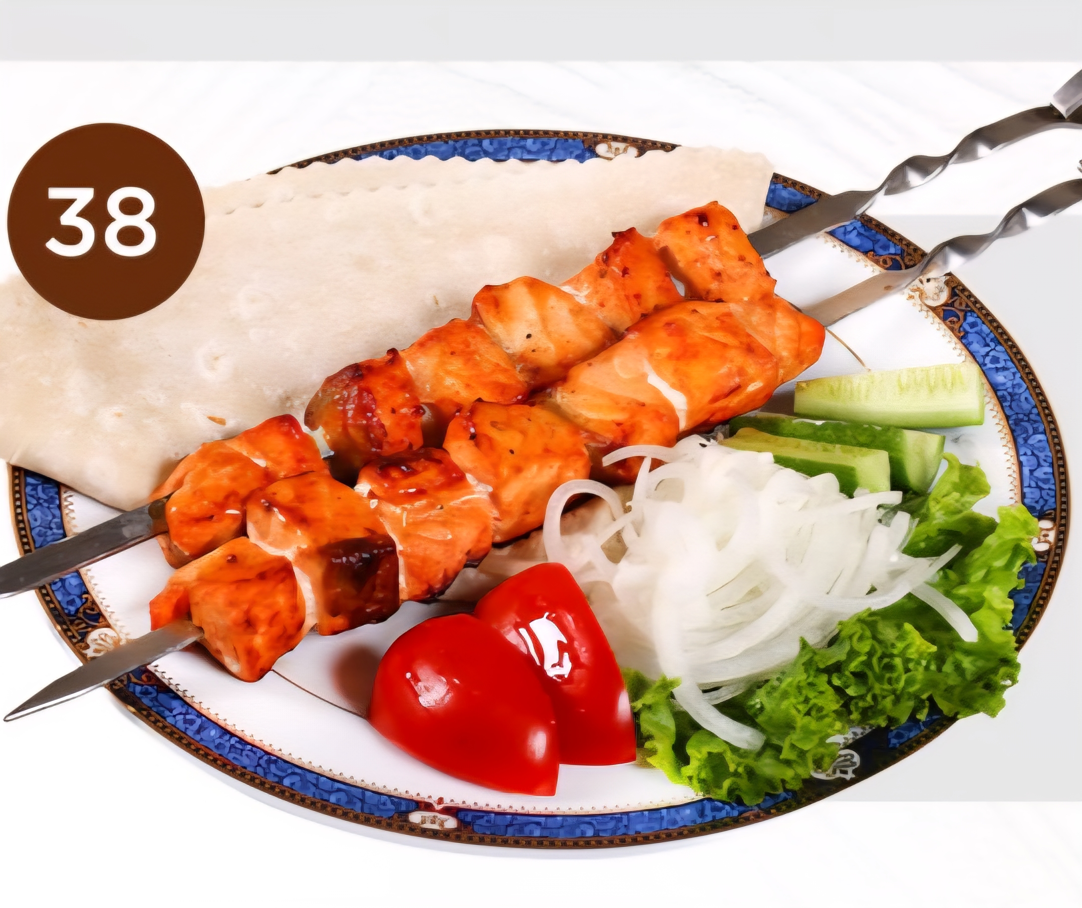 38. Salmon shashlik