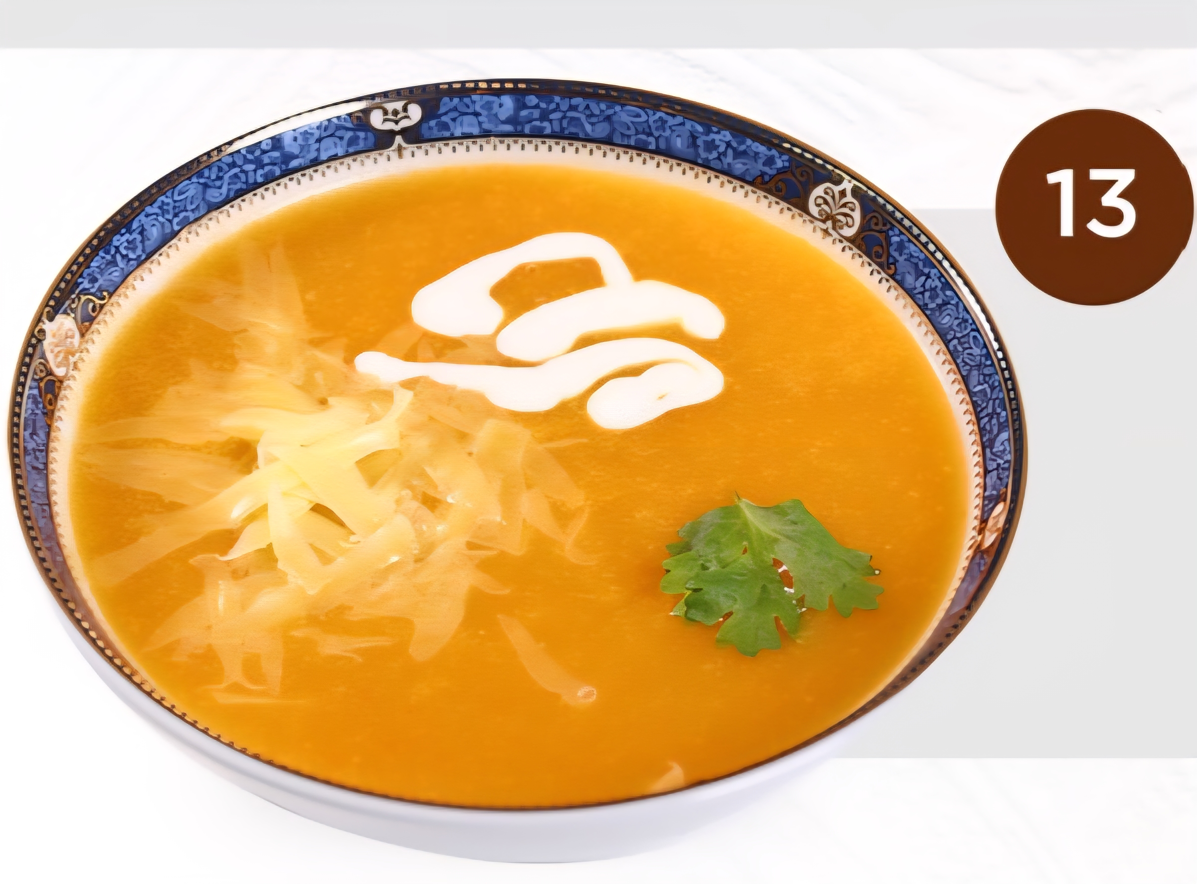 13. Pumpkin cream soup