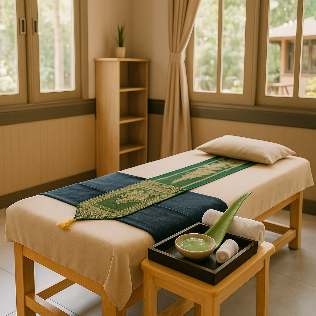 Aloe Vera Oil Massage