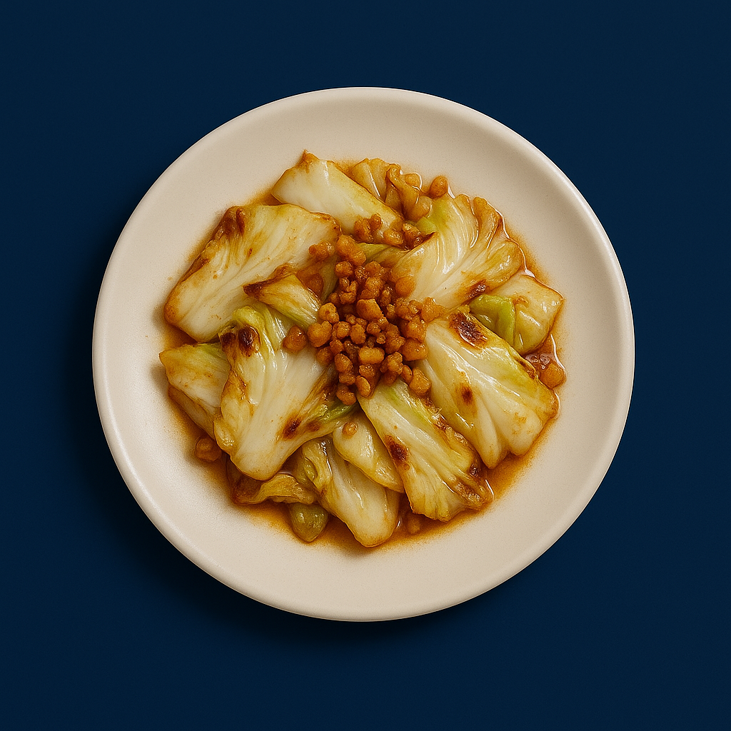 Stir Fried Cabbage w. Fish Sauce