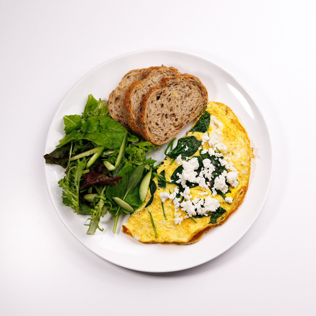 Spinach and Feta Omelette