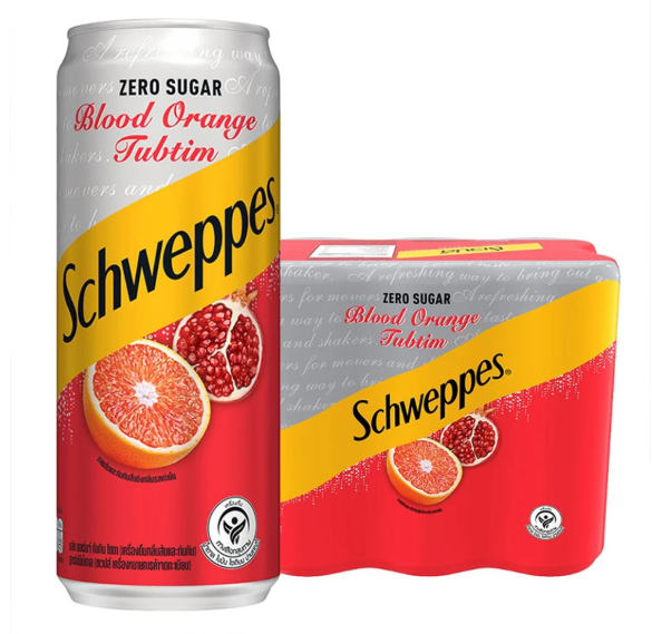 Schweppes Blood Orange Tubtim Zero Sugar