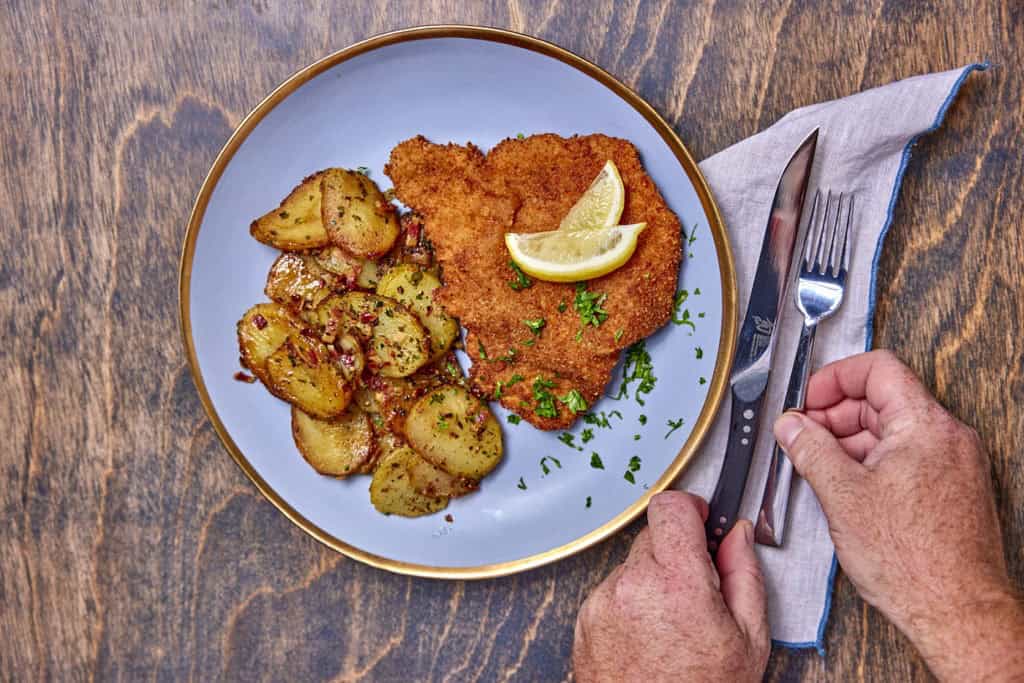 Pork Schnitzel & Fried Potatoes
