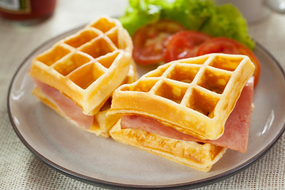 Waffle Ham & Cheese